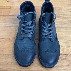 Steve Madden Dark Gray Leather Boots